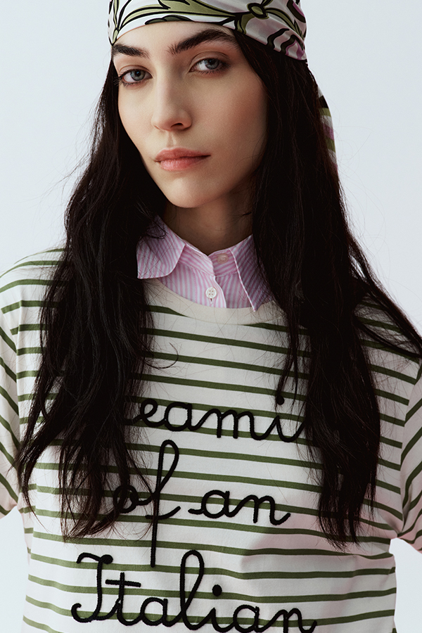 Maglia Righe E Testo Intrend
